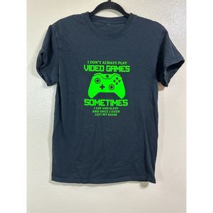 Funny Gaming Brother Tee "I Don't Always Play Video Games" Kids Tee Size L